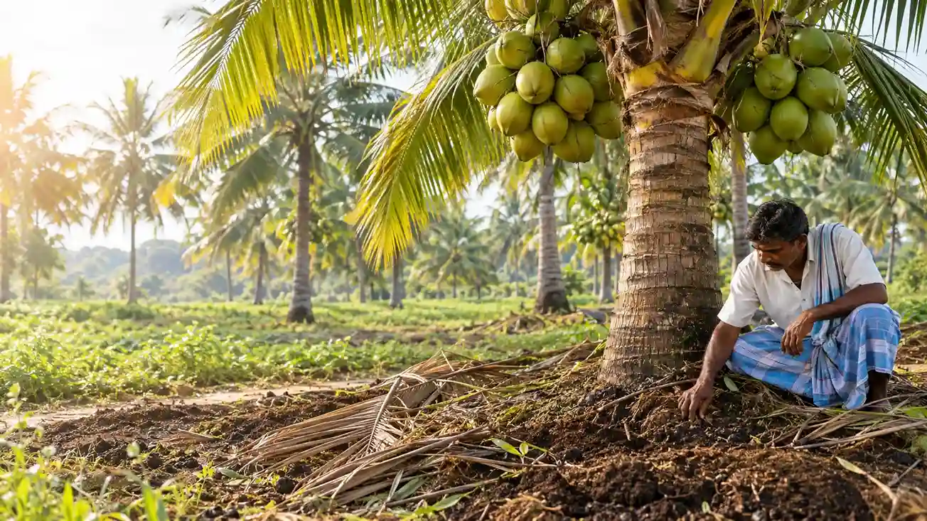 Blog post illustration for Natural Ways to Boost Coconut Yield: A Farmer's Guide to Organic Inputs