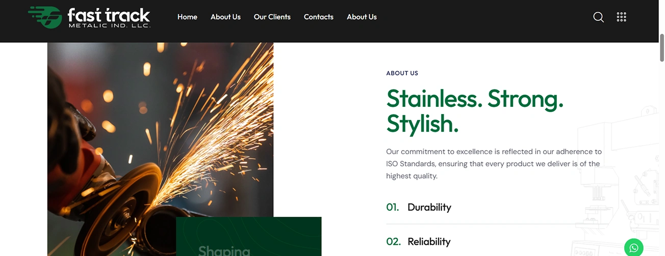 Industrial Website Project | Izh Tech